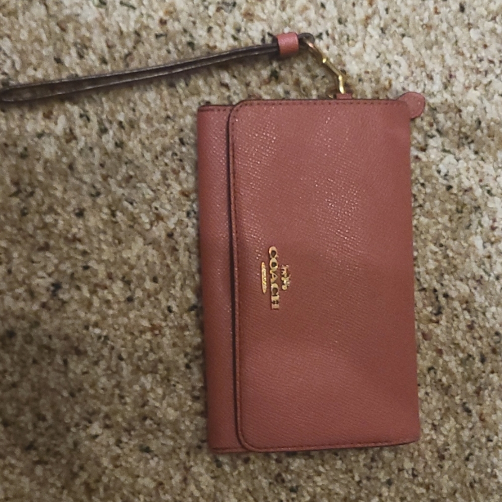 Pink coach wallet